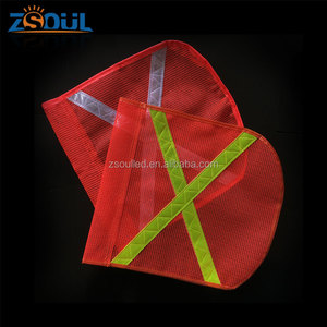 10ft 12ft LED Bandera de advertencia de seguridad látigos con negro más resorte de liberación rápida Base LED minería - Product Image 6