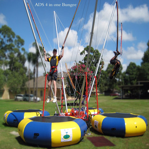 Colchoneta de salto de EE. UU. y tubo de acero galvanizado 4 en un trampolín Bungee, Bungee móvil, venta de trampolín bungee - Product Image 2