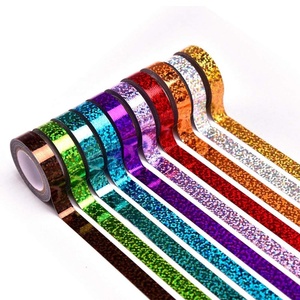 Băng Laser Hologram Bạc In Trang Trí 15 Milimet Cho Quà Tặng Giáng Sinh Và Sinh Nhật Ngày Valentine - Product Image 1