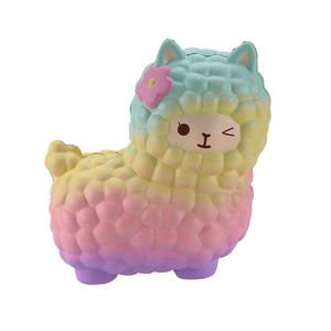 Giocattoli <span class=keywords><strong>Squishy</strong></span> Super Jumbo a Forma di Cavallo di Fango Profumati <span class=keywords><strong>Animali</strong></span> a Lenta Risalita Squishies a Forma di Alpaca - Product Image 1