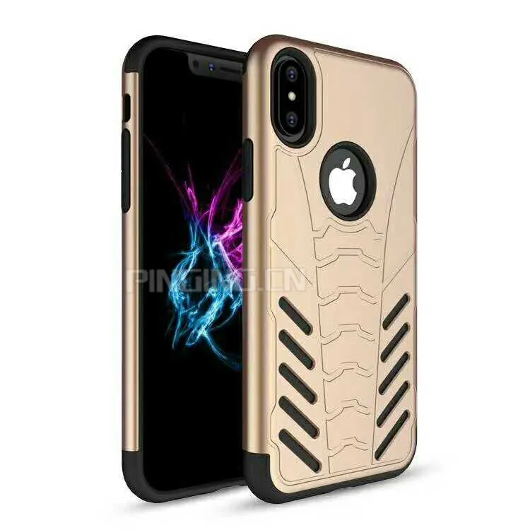 wholesale pc tpu shock proof armor phone case for iphone x hybrid case