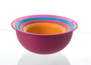3合1混合碗塑料碗，带一个漏勺 - Product Image 4