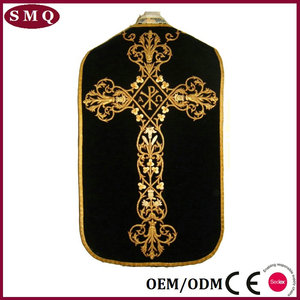 Casulla de estilo Fiddleback católico romano vintage - Product Image 2