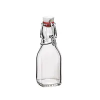  ZSMKJIAYE 24 PCS Mini Flip Top Glass Bottle with