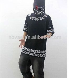 Nueva Graffiti Hip Hop bailarín de Hip Hop patineta corto manga de la ropa moda Casual hombres de baile camiseta - Product Image 2