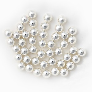Cuentas Sueltas de Imitación de Perla de ABS de Alta Calidad, Grado AAAA, Redondas, de 6 mm, 8 mm, 10 mm, Color Dorado Hematita, Sin Orificio - Product Image 4