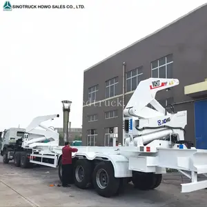 Pabrik Harga 20ft/40ft Kontainer 3 Axle Side-Lifting Trailer untuk Dijual