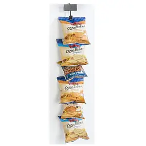 Striscia a 12 clip per snack espositori per patatine fritte stand con bandiere banner in super mercati