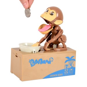 UCHOME Bán Hàng Nóng Đầy Màu Sắc Khỉ Phong Cách Ăn Con Heo Đất Hộp Tiền Với Nhà Máy Giá Tốt - Product Image 2