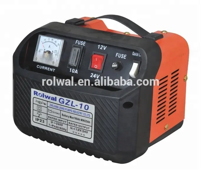 Rolwal GZL-10P,20P,30P,40P,50P Battery Charger Jump Gestart, 12-24 Volt