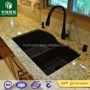 Hot Bán Sơn Tây Granite Đen Phòng Tắm Composite Granite Sink