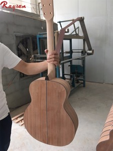 لم تنته الغيتار الصوتية DIY كيت جيتار خشبي فارغة الجسم - Product Image 4