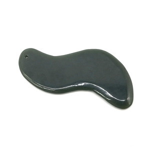 Alat Pijat <span class=keywords><strong>Gua</strong></span> <span class=keywords><strong>Sha</strong></span> dari Batu Giok <span class=keywords><strong>Nephrite</strong></span> Alami, Alat Pijat Profesional untuk Tubuh dan Wajah untuk Terapi Holistik - Product Image 2