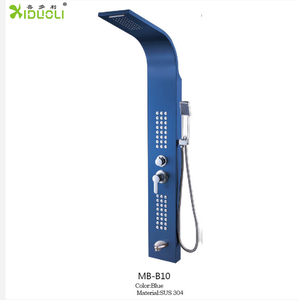 Panneau de douche/<span class=keywords><strong>colonne</strong></span> de douche, noir, piscine de <span class=keywords><strong>jardin</strong></span> extérieur en acier inoxydable, <span class=keywords><strong>robinet</strong></span> de support de sol - Product Image 1