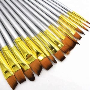 Hình dạng khác nhau và kích cỡ nghệ sĩ Sơn bàn chải thiết lập với miễn phí sơn dao & màu nước miếng bọt biển không đổ lông - Product Image 5