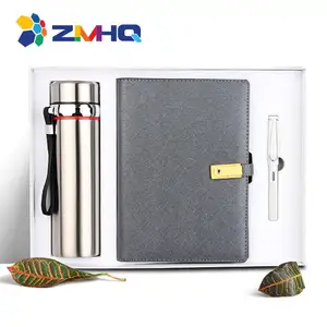 Notebook Promosi Power Bank + Pena + Set Hadiah Cangkir Vakum