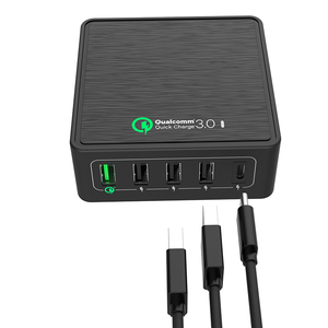 Europa 40watt ayunan usb 2.0 3.0 ac 240v cargador del qualcomm teléfonos móviles múltiples del cargador - Product Image 5