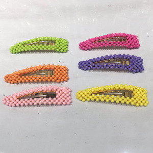 Fermaglio per capelli fatto a mano stile coreano alla moda per PC per ragazze oro argento e colorato perla al <span class=keywords><strong>Neon</strong></span> in stile dolce - Product Image 2