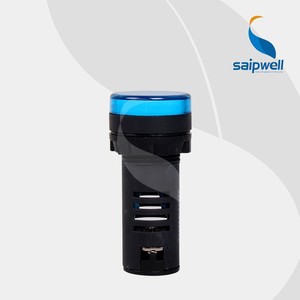 Luz indicadora LED de señal de color doble de alto rendimiento Saipwell, salida de fábrica, resistente al agua, 6A/10A máx., interruptor de botón pulsador de 16mm - Product Image 3