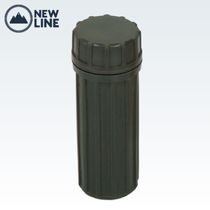 Plastic Waterproof Match Storage Box Dry Case and Fire Starter Flint on Bottom of Container