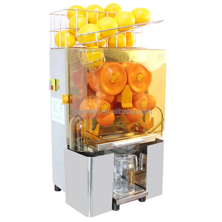 Machine à jus de presse-agrumes orange à alimentation automatique commerciale