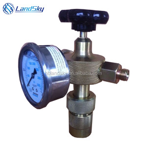 N2 Nitơ lỏng tính phí một bàng quang accumulator điền Kit FPU-1 đo 350bar kết nối 5/8unf 7/8unf 5/16unfg 1" - Product Image 4