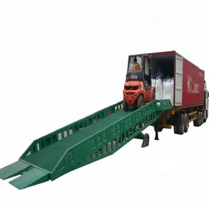 Mobile yard carrello elevatore rampa di carico per container di trasporto per i camion