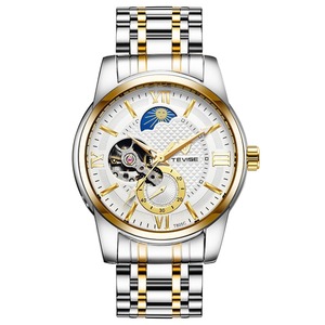 Tevise lujo flying tourbillon hombres reloj Japón movimiento Función de fase lunar ahueca hacia fuera diseño Relojes - Product Image 6