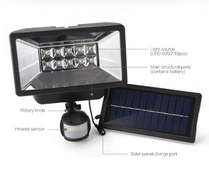 Panel solar de alta calidad con <span class=keywords><strong>bombilla</strong></span> <span class=keywords><strong>pequeña</strong></span> luz led de sensor de movimiento - Product Image 4