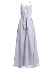 <span class=keywords><strong>Abiti</strong></span> da Donna Personalizzati in Lino, Vestito Lungo <span class=keywords><strong>con</strong></span> <span class=keywords><strong>Spacco</strong></span> Alto, Elegante Abito da Festa Sexy per Donne - Product Image 5