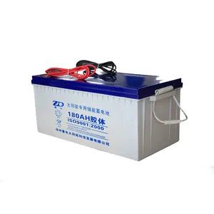 Verzegelde beste prijs lood-zuur 12 v 300ah agm batterij YongDian 100ah 180ah batterij