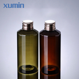Pedido mínimo permita bronce tornillo Cap 100 mL ámbar plástico <span class=keywords><strong>verde</strong></span> botella PET cosmética - Product Image 1