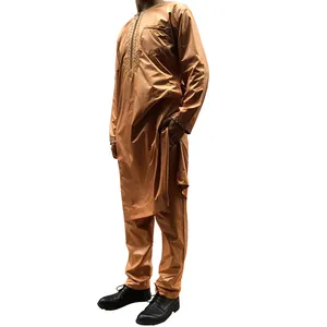 2020 vente chaude haute qualité Inde Arabie Saoudite Islamique musulmane à manches longues polyester broderie vêtements