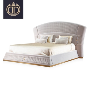 Set Camera da <span class=keywords><strong>Letto</strong></span> Stile Americano Queen Size, <span class=keywords><strong>Letto</strong></span> Matrimoniale Morbido 1.2m 1.8m, Nuovo Modello King Size con <span class=keywords><strong>Testiera</strong></span> in Pelle Imbottita - Product Image 6