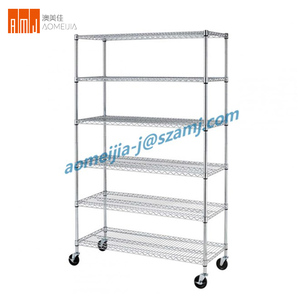 NSF & אישור CE מותאם אישית גודל מתכוונן ומוצק 6 קומות חוט מדפי - Product Image 2