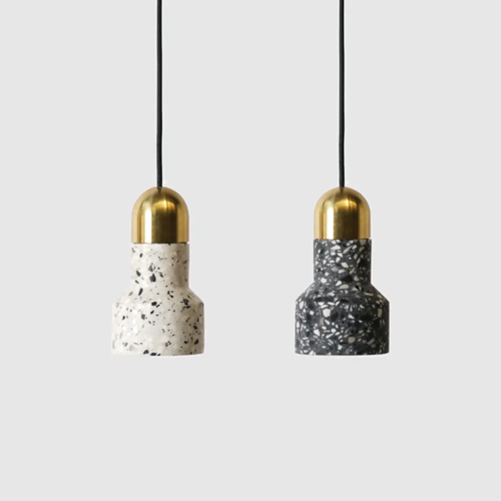 Morden lighting manufacturers in china for hanging light pendant terrazzo lamp