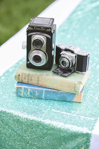 Wedding Sequence Decoration Lake <strong>Blue</strong> Sequin Table <strong>Runner</strong> - Product Image 4
