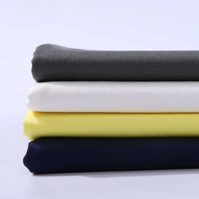 High quality knitted double mercerized cotton fabric 100% cotton stocklot