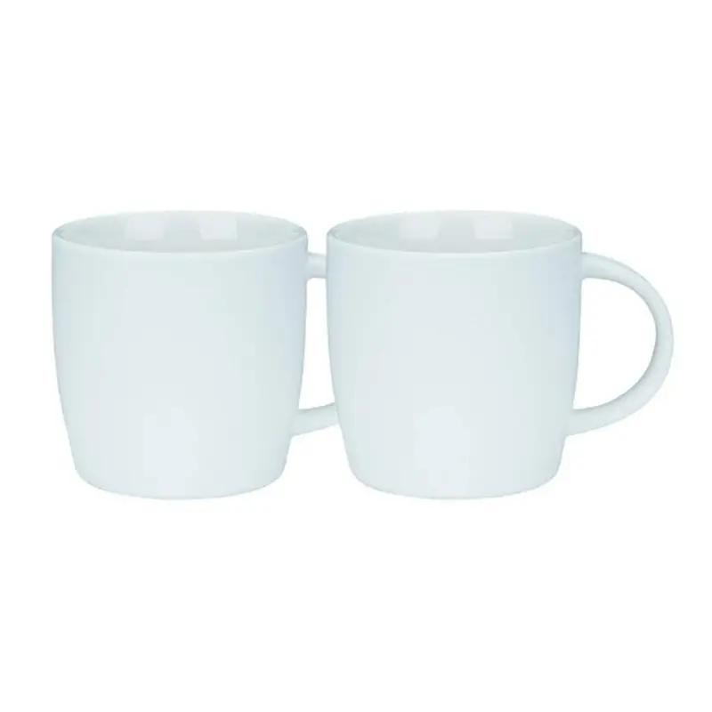 Oempromo — tasses à café en céramique, porcelaine blanche unie, logo personnalisé 18 oz, pièces