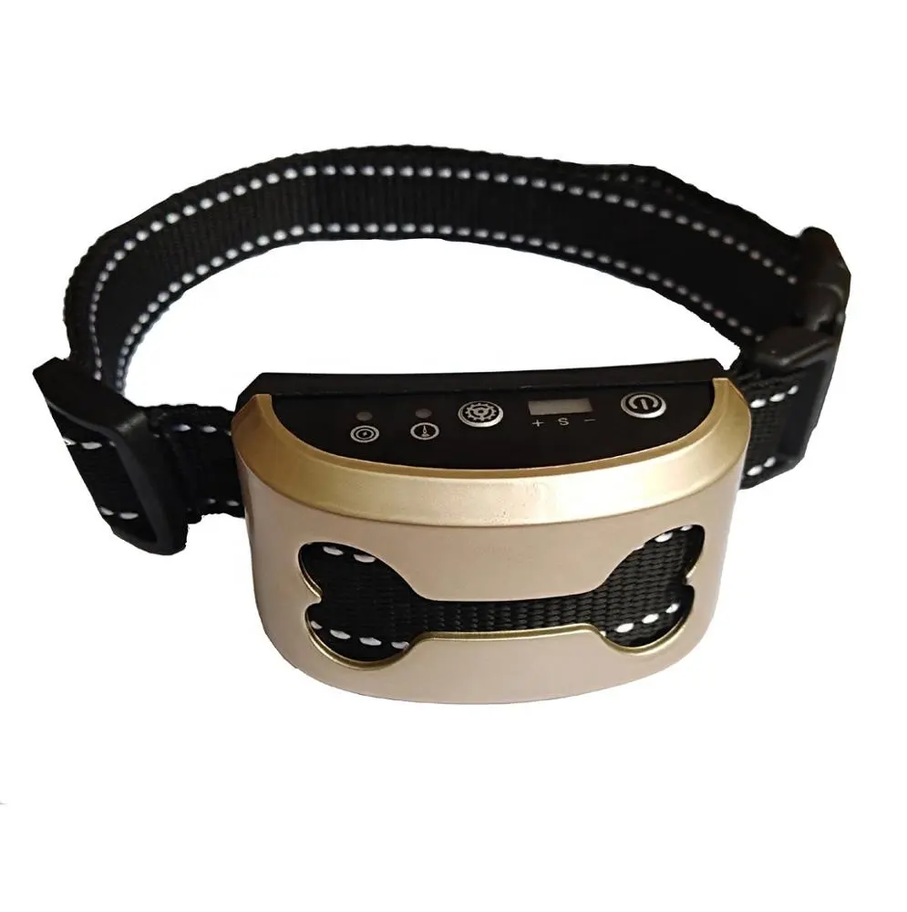 100& Waterproof Humane dog anti bark collar Rechargeable ultrasonic bark collar 7 Levels