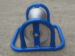 Rouleau de guidage pour pose de câbles souterrains, à roue en aluminium, type <span class=keywords><strong>Mecanum</strong></span>, capacité de charge de 10 KN, certifié ISO9001, pour utilisation dans les puits de visite - Product Image 2