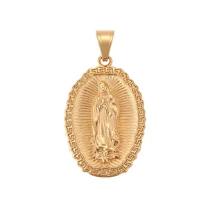 35172 Xuping Fashion Pendant With 18K Gold Plated Virgin Mary Jewelry Gold Plated Stainless Steel Pendant