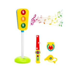 玩具交通信号灯 w/Sound，口哨，徽章魔杖孩子，儿童多色