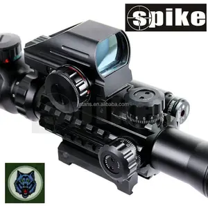 Optical Scopes Spike Optics C4-12x50EG Scope With Red Dot Sight Scope And Red Sight