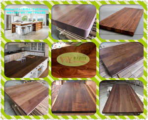 Mỹ Walnut Mặt Hạt Bếp Đảo Gỗ Hàng Thịt Khối Countertop Tùy Chỉnh Giá Xuất Xưởng - Product Image 6