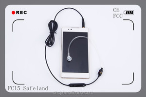 Estándar 3.5 mm tapón de silicona mono auricular con para el micrófono para xiaomi - Product Image 1