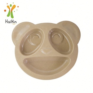 Piatto Biodegradabile in Fibra di Riso a Tre Scomparti, Design Panda per Bambini, Set da Pranzo per Uso Domestico - Product Image 4