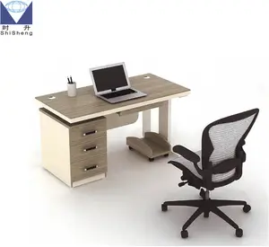 Заводская конкурентоспособная цена современный дизайн меламина офисный стол