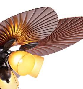 พัดลมติดเพดานขนาด52นิ้ว,พัดลมเพดานสไตล์หมู่บ้านในประเทศไทยพร้อมไฟประตูทั้งภายในและภายนอกใช้ตัวใบพัด ABS - Product Image 5