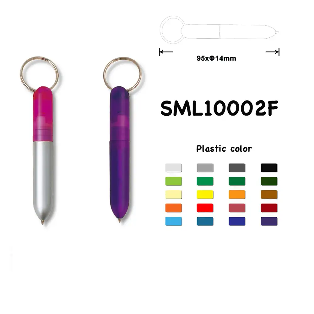 Mini Gift Nhựa Tốt Nhất Bút Bi với Keychain
